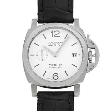 パネライ ルミノール クアランタ PAM01371 ホワイト メンズ 時計 【中古】【wristwatch】
