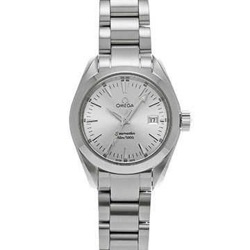 オメガ シーマスター アクアテラ クォーツ 2577.30 シルバー レディース 時計 【中古】【wristwatch】