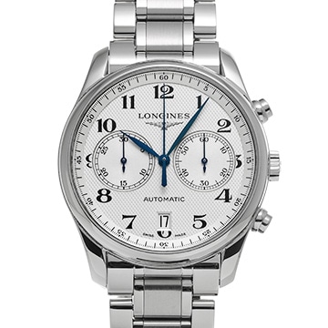 ロンジン マスターコレクション 2カウンター クロノグラフ L2.629.4.78.6 シルバー メンズ 時計 【中古】【wristwatch】