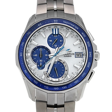 カシオ オシアナス マンタ OCW-S7000D-7AJF ホワイト メンズ 時計 【中古】【wristwatch】