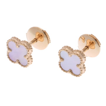 ヴァン クリーフ&アーペル スウィートアルハンブラ ピアス ゴールド VCARA44800 K18イエローゴールド YG レディース ジュエリー 【中古】【jewelry】