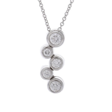 ティファニー バブルネックレス シルバー Pt950プラチナ レディース ジュエリー 【中古】【jewelry】