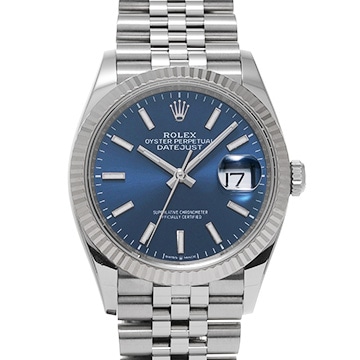 ロレックス デイトジャスト 36 126234 ブライトブルー メンズ 時計 【中古】【wristwatch】