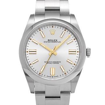 ロレックス オイスターパーペチュアル 41 124300 シルバー メンズ 時計 【中古】【wristwatch】