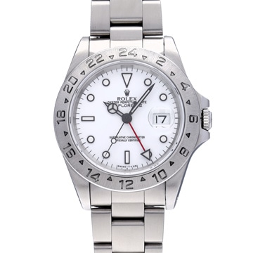 ロレックス エクスプローラーII 16570 ホワイト メンズ 時計 【中古】【wristwatch】