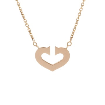 カルティエ Cハート ネックレス ゴールド B7008000 K18イエローゴールド YG レディース ジュエリー 【中古】【jewelry】