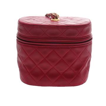 シャネル マトラッセ チェーンショルダー ボルドー ラムスキン レディース バッグ 【中古】【bag】