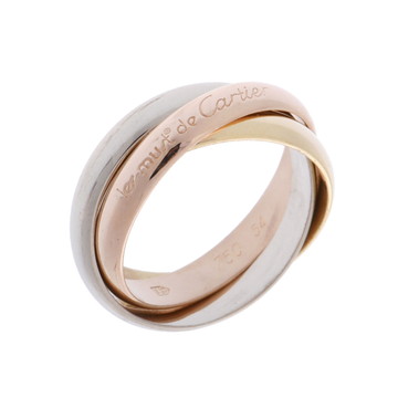 カルティエ トリニティリング #54 ゴールド K18イエローゴールド YG/K18ピンクゴールド PG/K18ホワイトゴールド レディース ジュエリー 【中古】【jewelry】