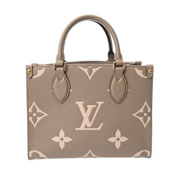 ルイ ヴィトン バイカラーモノグラムアンプラント オンザゴー PM 2WAY トゥルトレール/クレーム M45779 レザー レディース バッグ 【中古】【bag】