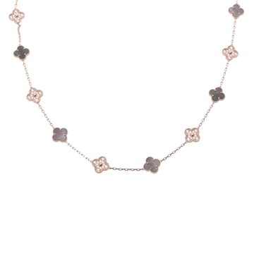 ヴァン クリーフ&アーペル ヴィンテージアルハンブラ ロングネックレス 20P ゴールド VCARP2R000 K18ピンクゴールド PG レディース ジュエリー 【中古】【jewelry】