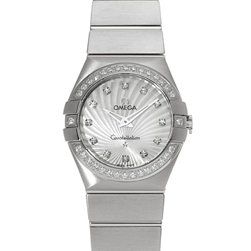 オメガ コンステレーション ブラッシュ クォーツ 123.15.27.60.55.002 ホワイトシェル/ダイヤモンド レディース 時計 【新品】【wristwatch】