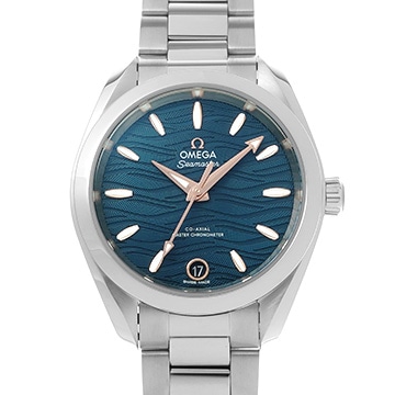 オメガ シーマスター アクアテラ コーアクシャル マスター クロノメーター 220.10.34.20.03.001 ブルー レディース 時計 【新品】【wristwatch】