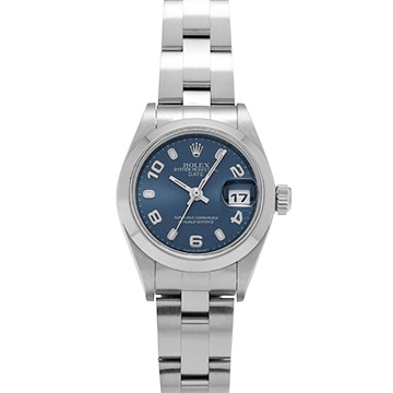 ロレックス オイスターパーペチュアル デイト 79160 ブルー レディース 時計 【中古】【wristwatch】