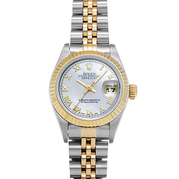 ロレックス デイトジャスト 69173NR ホワイトシェル レディース 時計 【中古】【wristwatch】