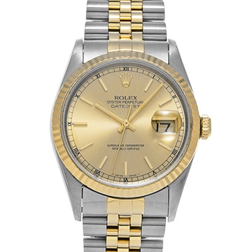 ロレックス デイトジャスト 16233 シャンパン メンズ 時計 【中古】【wristwatch】