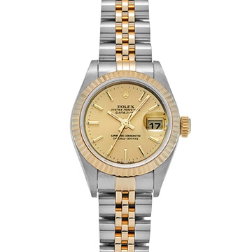 ロレックス デイトジャスト 79173 シャンパン レディース 時計 【中古】【wristwatch】