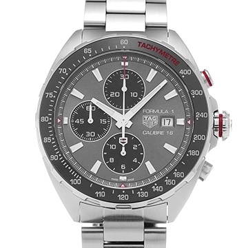 タグ ホイヤー フォーミュラ1 キャリバー16 クロノグラフ CAZ2012.BA0876 グレー/ブラック メンズ 時計 【中古】【wristwatch】