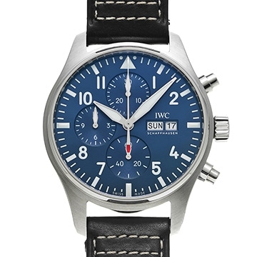 IWC パイロットウォッチ クロノグラフ IW378003 ブルー メンズ 時計 【中古】【wristwatch】