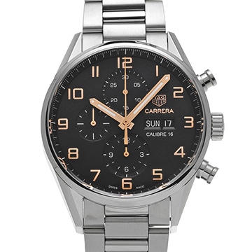 タグ ホイヤー カレラ キャリバー16 クロノグラフ デイデイト CV2A1AB.BA0738 ブラック メンズ 時計 【中古】【wristwatch】