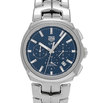タグ ホイヤー リンク キャリバー17 クロノグラフ CBC2112.BA0603 ブルー メンズ 時計 【中古】【wristwatch】