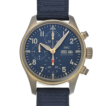 IWC パイロットウォッチ クロノグラフ 41 IW388109 ブルー メンズ 時計 【中古】【wristwatch】