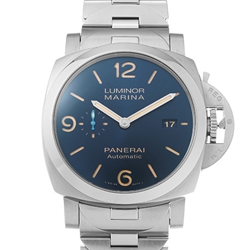 パネライ ルミノールマリーナ 1950 3デイズ アッチャイオ PAM00958 ブルー メンズ 時計 【中古】【wristwatch】