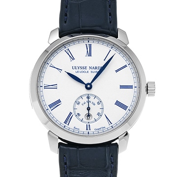 ユリス ナルダン クラシコ マニュファクチュール 3203-136LE-2/E0 ホワイト メンズ 時計 【中古】【wristwatch】