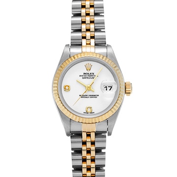 ロレックス デイトジャスト 79173 2BR ホワイト/ダイヤモンド レディース 時計 【中古】【wristwatch】