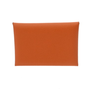 エルメス カルヴィ デュオ オレンジ ヴォーエプソン ユニセックス 【未使用】【other】