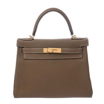エルメス ケリー 28 内縫い SPオーダー エトゥープ トゴ レディース バッグ 【中古】【bag】