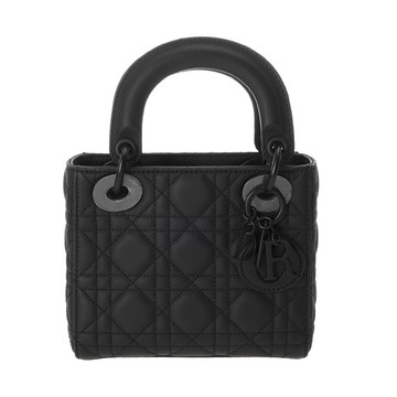 ディオール カナージュ LADY DIORバッグ ミニ ブラック M0505SLOI_M989 ウルトラマットカーフ レディース バッグ 【中古】【bag】