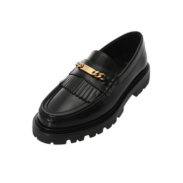 セリーヌ マーガレット ローファー #36 ブラック 358363602C.38NO ポリッシュドブルレザー レディース 靴 【中古】【other】