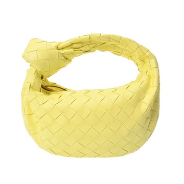 ボッテガ ヴェネタ イントレチャート ミニ ジョディ イエロー 651876 レザー レディース バッグ 【中古】【bag】