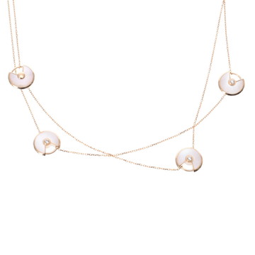 カルティエ アミュレットドゥ 8モチーフ ロングネックレス ゴールド CRB7225100 K18ピンクゴールド PG レディース ジュエリー 【中古】【jewelry】