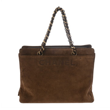 シャネル チェーンハンド ブラウン スエード レディース バッグ 【中古】【bag】