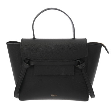 セリーヌ ナノ ベルトバッグ ブラック 189003ZVA グレインドカーフ レディース バッグ 【中古】【bag】