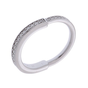 ティファニー ロック リング シルバー K18ホワイトゴールド WG レディース ジュエリー 【中古】【jewelry】
