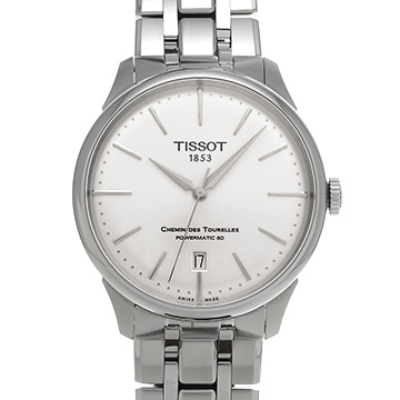 ティソ シュマン・デ・トゥレル パワーマティック80 39MM T139.807.11.031.00 シルバー メンズ 時計 【中古】【wristwatch】
