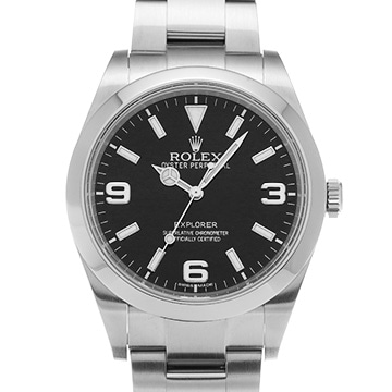 ロレックス エクスプローラー 214270 ブラック メンズ 時計 【中古】【wristwatch】
