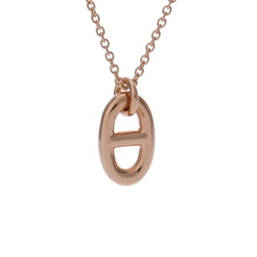 エルメス シェーヌダンクル ファランドール ネックレス PM ゴールド K18ピンクゴールド PG レディース ジュエリー 【中古】【jewelry】