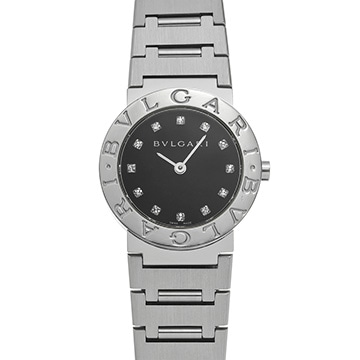 ブルガリ ブルガリブルガリ BB26SS ブラック/ダイヤモンド レディース 時計 【中古】【wristwatch】