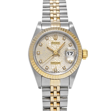 ロレックス デイトジャスト 69173G シルバーコンピュータ/ダイヤモンド レディース 時計 【中古】【wristwatch】