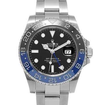 ロレックス GMTマスターII 116710BLNR ブラック メンズ 時計 【中古】【wristwatch】