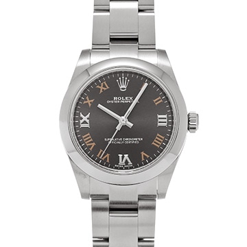 ロレックス オイスターパーペチュアル 31 177200 ダークグレー ユニセックス 時計 【中古】【wristwatch】