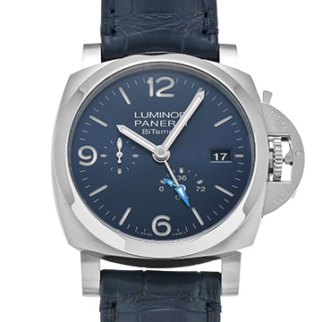 パネライ ルミノール BiTempo パワーリザーブ PAM01361 ブルー メンズ 時計 【中古】【wristwatch】