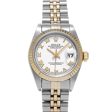 ロレックス デイトジャスト 69173 ホワイト レディース 時計 【中古】【wristwatch】