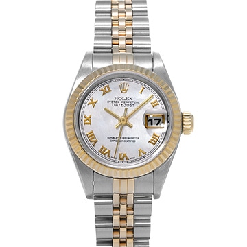 ロレックス デイトジャスト 69173NR ホワイトシェル レディース 時計 【中古】【wristwatch】
