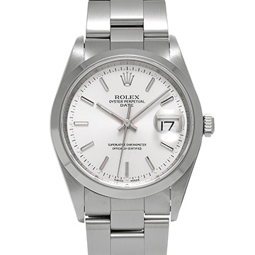 ロレックス オイスターパーペチュアル デイト 15200 シルバー メンズ 時計 【中古】【wristwatch】