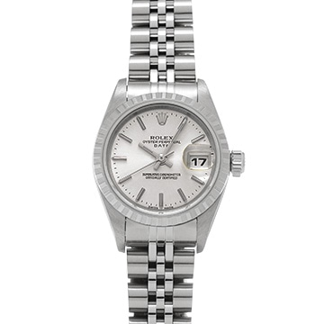 ロレックス オイスターパーペチュアル デイト 79240 シルバー レディース 時計 【中古】【wristwatch】