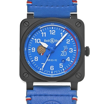 ベル＆ロス BR-03 パトルイユ・ド・フ ランス 70th アニバーサリー BR0392-PAF7-CE/SCA ブルー メンズ 時計 【中古】【wristwatch】